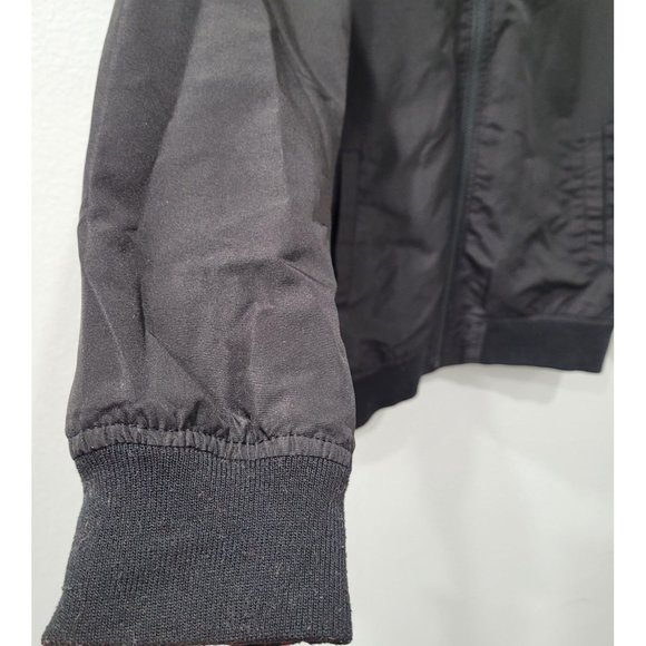 The Childrens Place Black Hooded Full Zip Windbreaker Rain Jacket Size XXL 16 - Picture 2 of 8